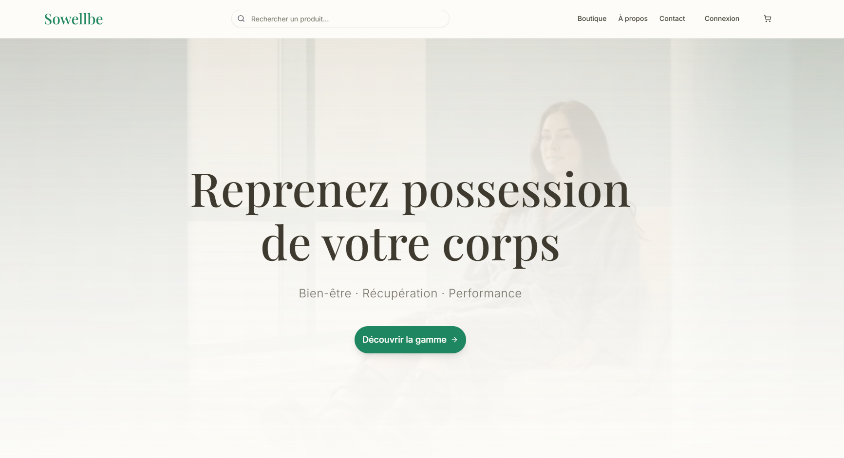 Sowellbe : Plateforme e-commerce bien-être