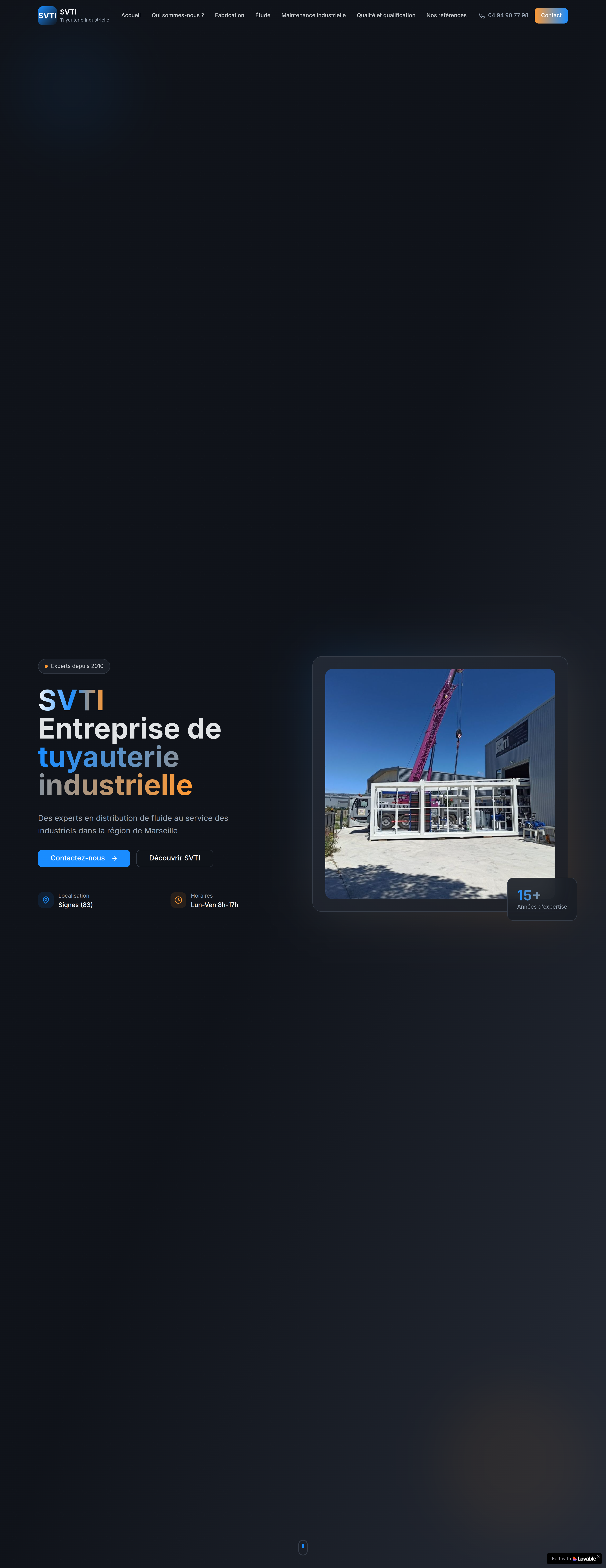 SVTI : Site industriel professionnel