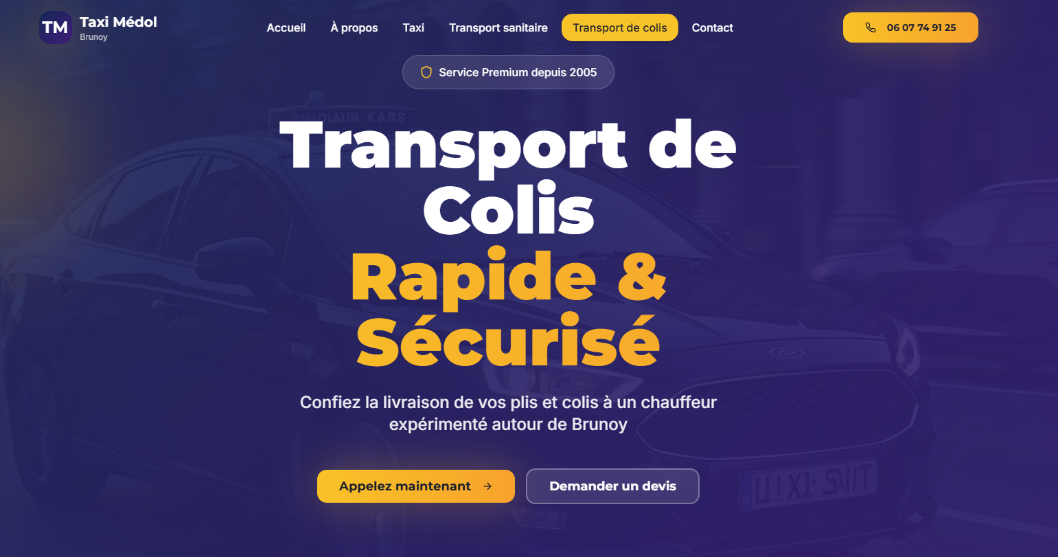 Taxi Médol : Service de taxi et transport de colis
